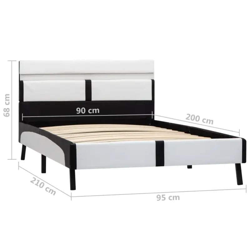 Robuust Bed met multiplex lattenbodem en stalen poten - Bedden & bedframes