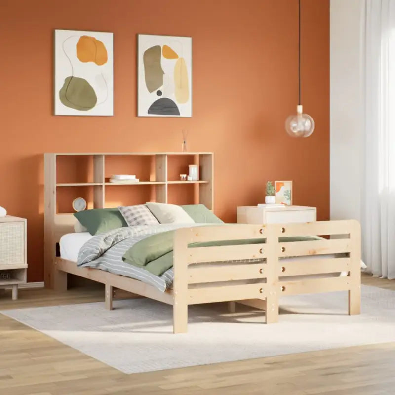 Robuust bedframe van massief grenenhout voor perfecte nachtrust - Naturel / 120 x 190 cm - Bedden & bedframes