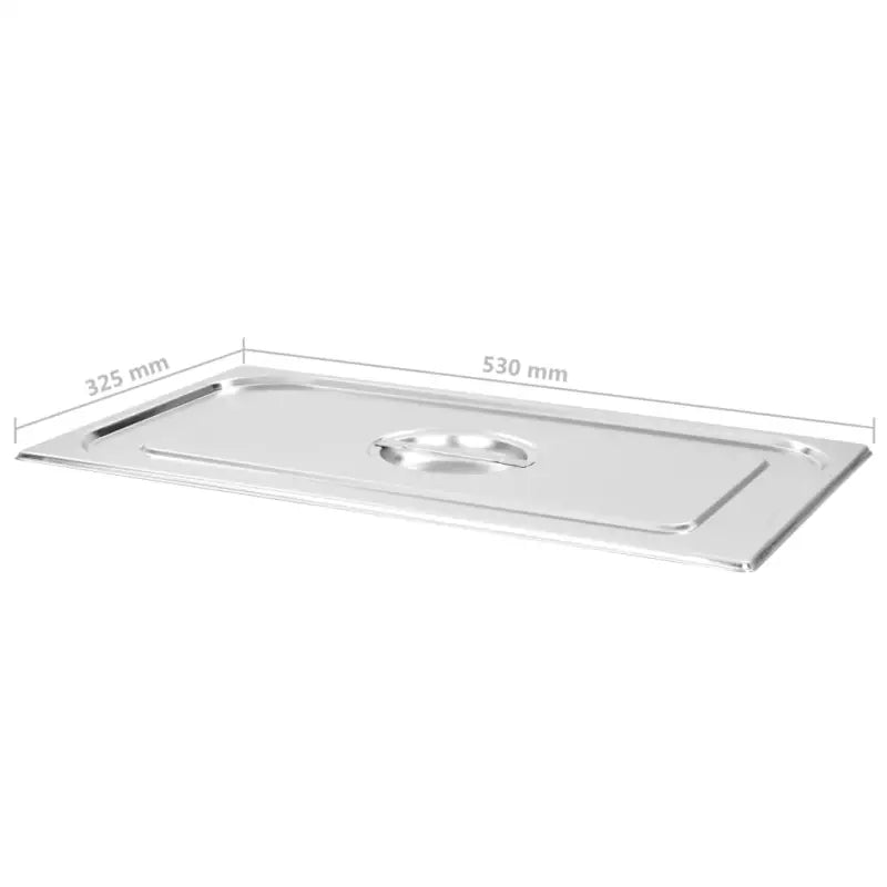 Roestvrij stalen deksels voor warmhoudschalen met levering bevat - Deksels voor warmhoudschalen