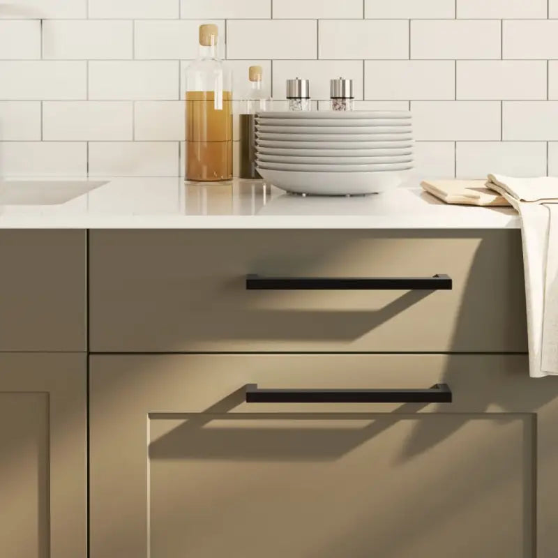 Roestvrijstalen kastknoppen en grepen met modern ontwerp - Zwart / 224 mm / 10 - Kastknoppen en kastgrepen