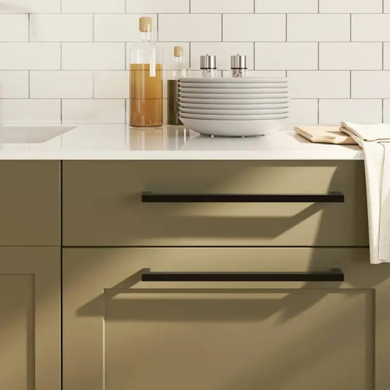 Roestvrijstalen kastknoppen en grepen met modern ontwerp - Zwart / 320 mm / 5 - Kastknoppen en kastgrepen