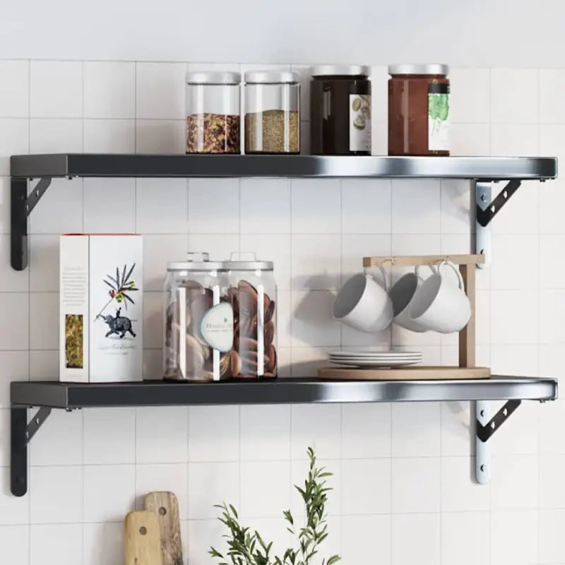 Roestvrijstalen Wandplankdrager voor een duurzame en stijlvolle organisatie - Wandplanken