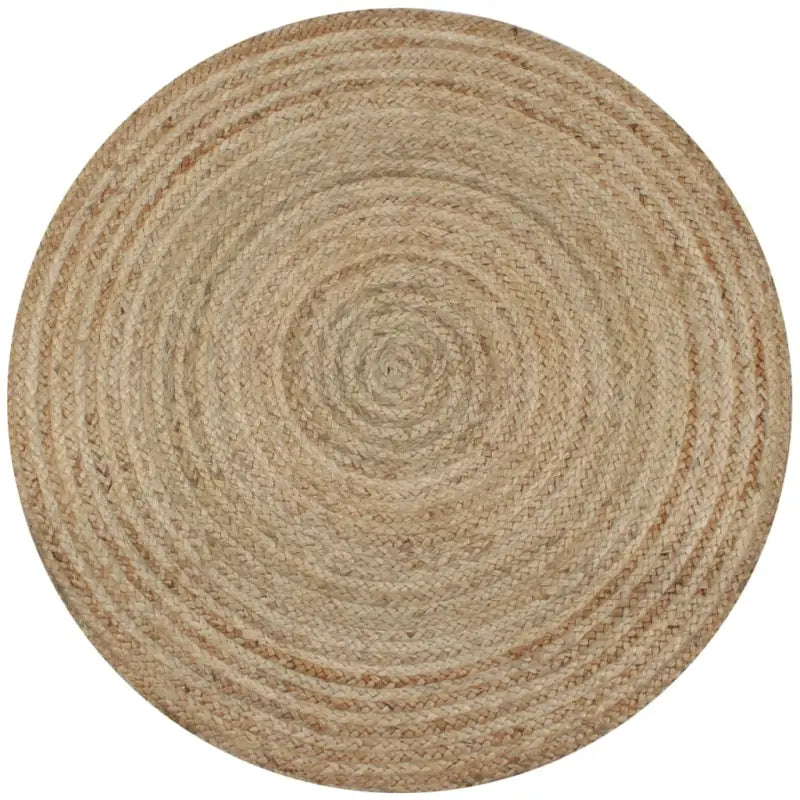 Rond vloerkleed van gevlochten jute met aantrekkelijke textuur - 150 cm / without hollow - Vloerkleden