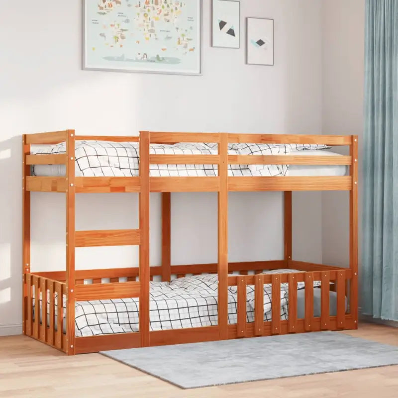 Ruimtebesparend stapelbedframe van massief grenenhout voor meerdere kinderen - Bedden & bedframes