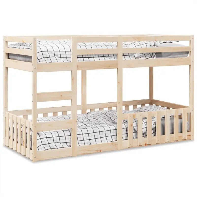 Ruimtebesparend stapelbedframe van massief grenenhout voor meerdere kinderen - Naturel / 90 x 200 cm - Bedden &