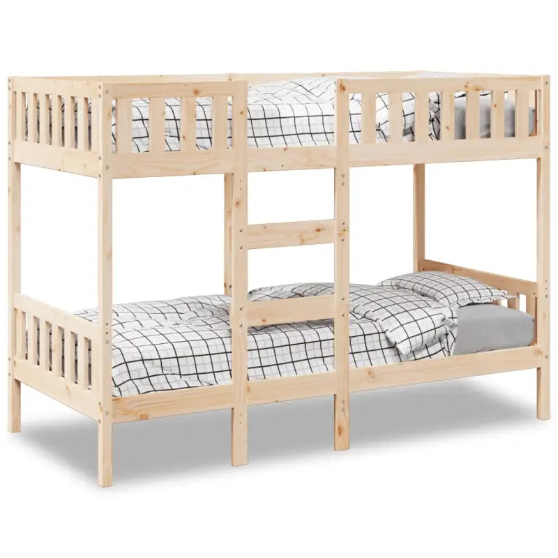 Ruimtebesparende stapelbedframe in massief grenenhout voor meerdere kinderen - Naturel / 80 x 200 cm - Bedden &