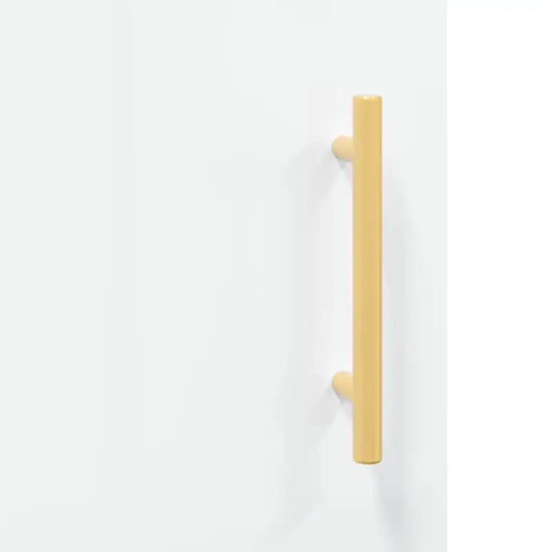 Salontafel met hoogglans wit afwerking en ijzeren poten van bewerkt hout - Salontafels