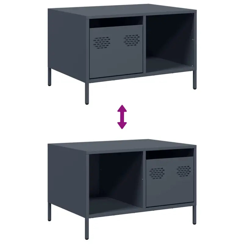 Salontafel met koudgewalst staal en verstelbare schroefpoten - Salontafels