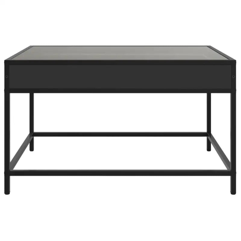 Salontafel met LED-infinity spiegel en bewerkt hout voor duurzame stijl - Salontafels