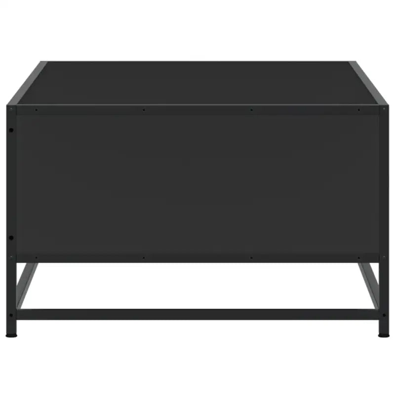 Salontafel van bewerkt hout met industrieel metalen frame - Salontafels