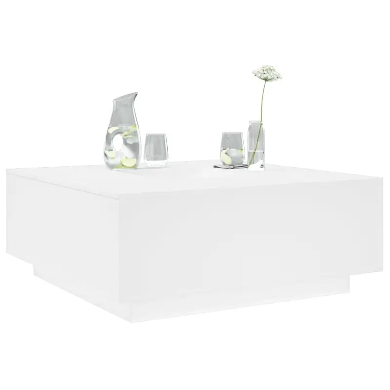 Salontafel van bewerkt hout voor gezellige bijeenkomsten - Wit / 1 - Salontafels