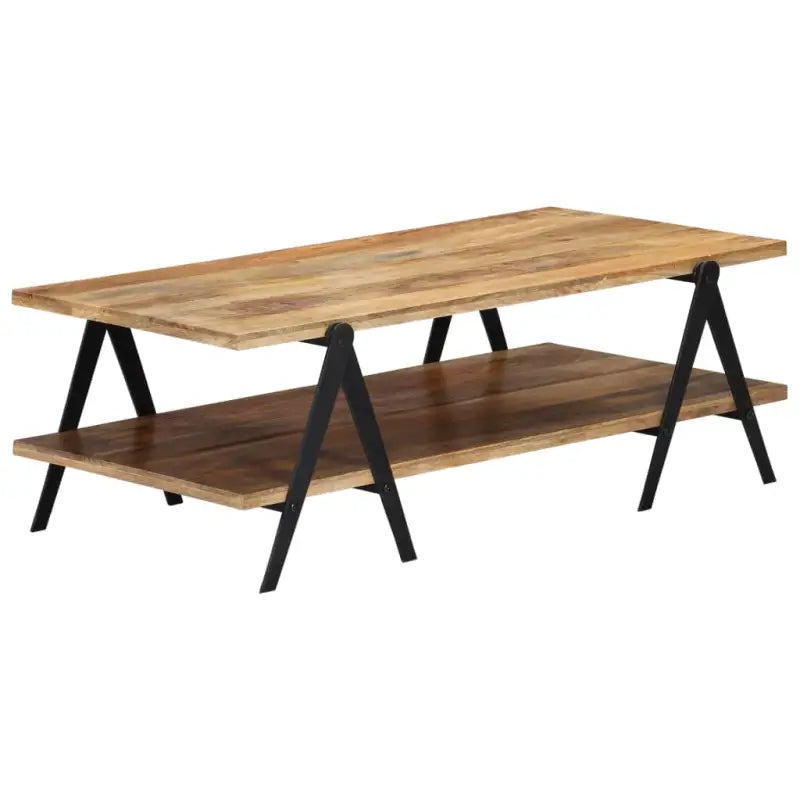 Salontafel van massief gerecycled hout voor een tijdloze uitstraling - Bruin / 1 - Salontafels