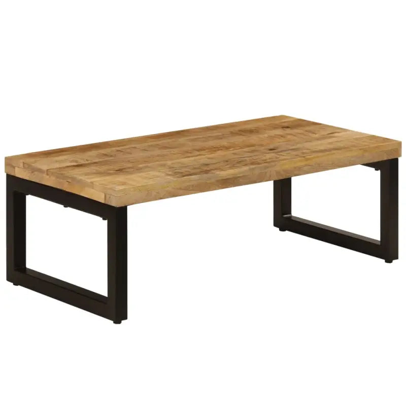 Salontafel van massief gerecycled hout voor stijl en veelzijdigheid - 1 / Massief mangohout (zwarte poten) - Salontafels