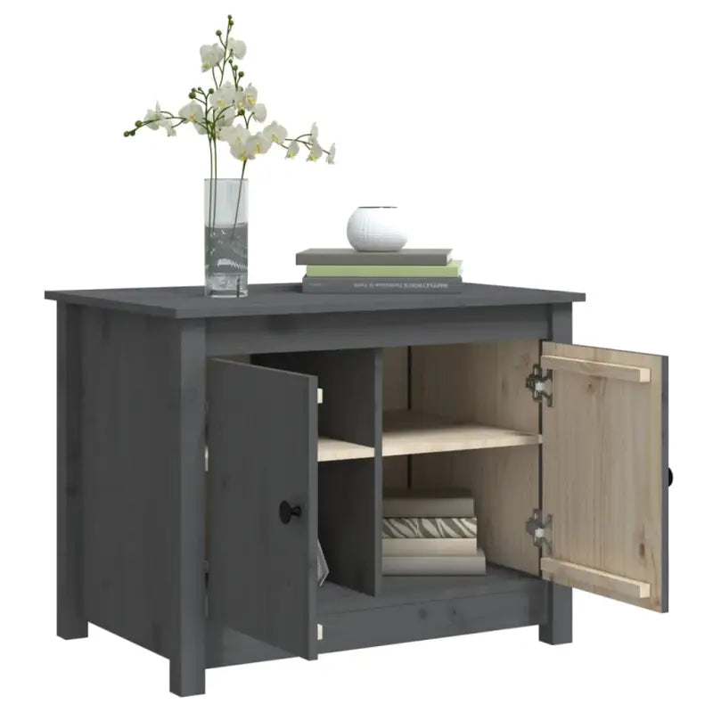 Salontafel van massief grenenhout met opbergruimte - Salontafels