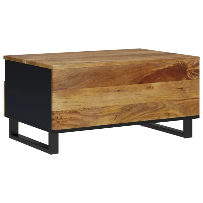 Salontafel van massief mangohout met bewerkt hout effect - Salontafels