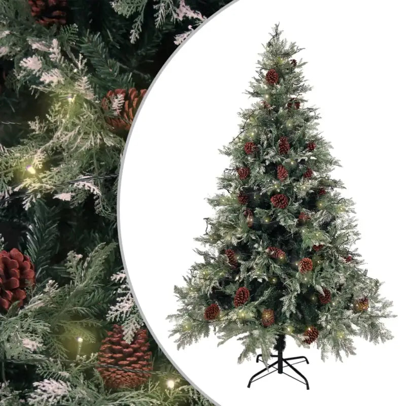 Scharnierende kerstboom met LED en PVC en PE takken - 120 x 65 cm / 1 - Kerstbomen