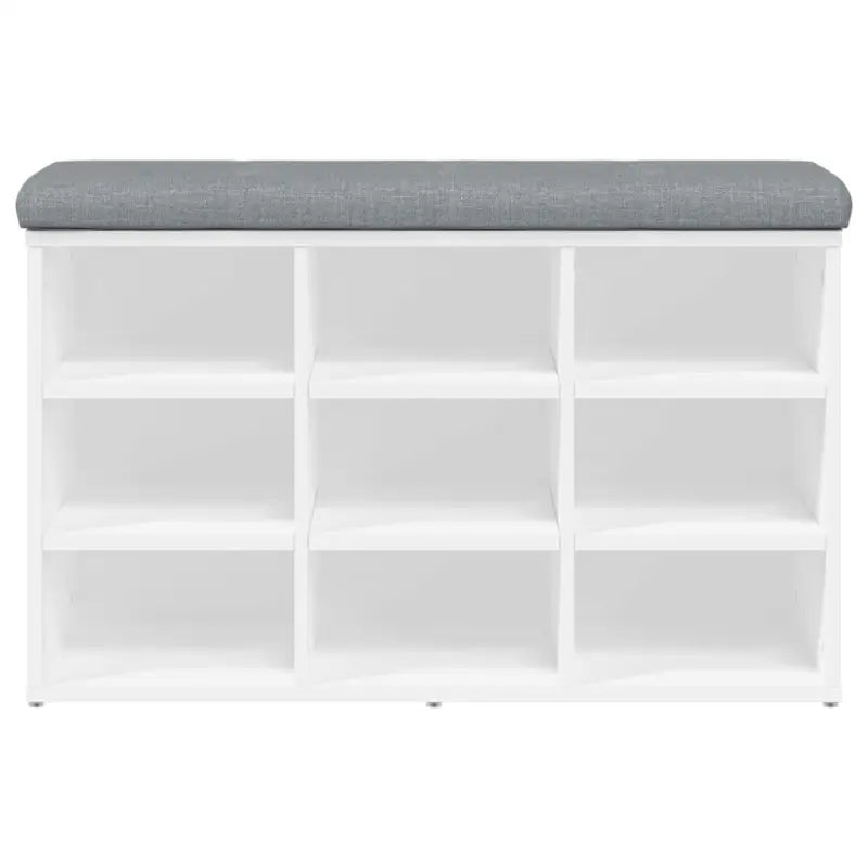 Schoenenbank met bewerkt hout voor overzichtelijke opbergruimte - Opberg- & halbankjes