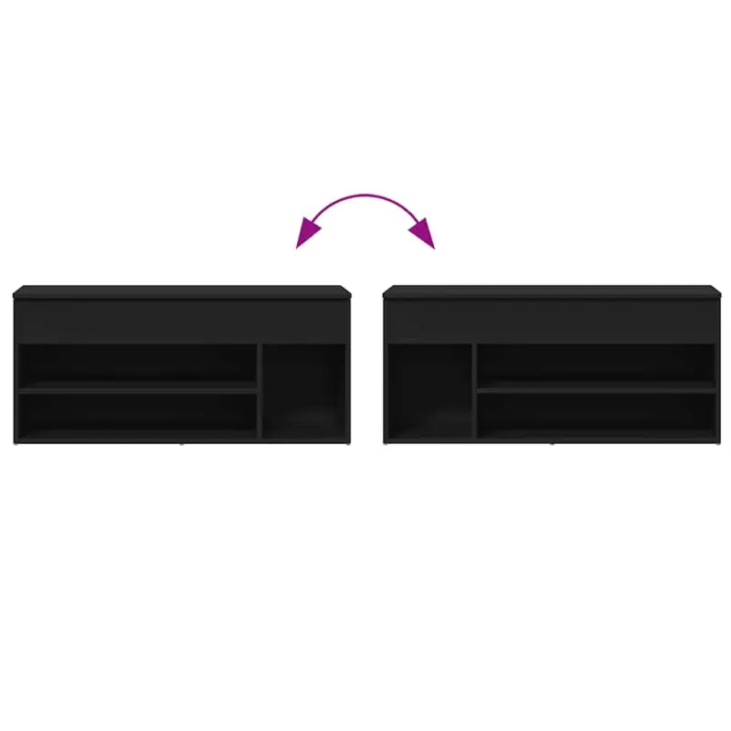 Schoenenbank van bewerkt hout voor een opgeruimde ingang - Schoenenrekken