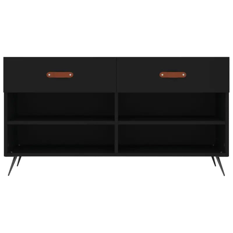 Schoenenrek met ijzeren poten en bewerkt hout voor organisatie - Schoenenrekken