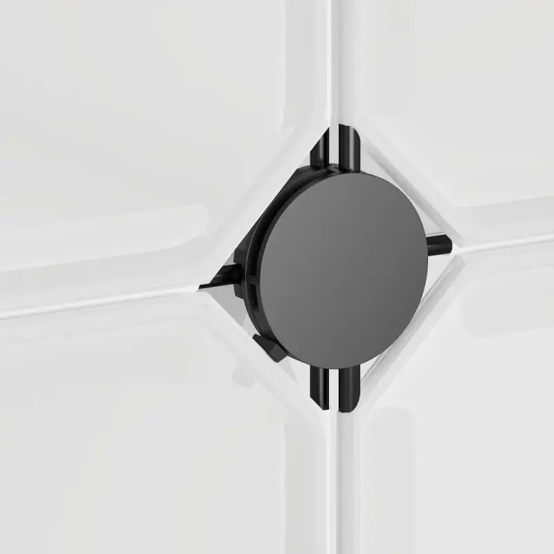 Schoenenrek van waterdichte polypropyleen panelen met houten hamer stop - Schoenenrekken