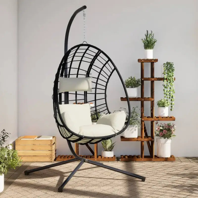 Schommelbanken met natuurlijk rattan de ideale keuze voor ontspanning - Beige / 1 - Schommelbanken