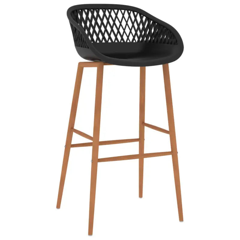 Set van 2 barstoelen met lage rugleuning voor in de keuken - Barkrukken
