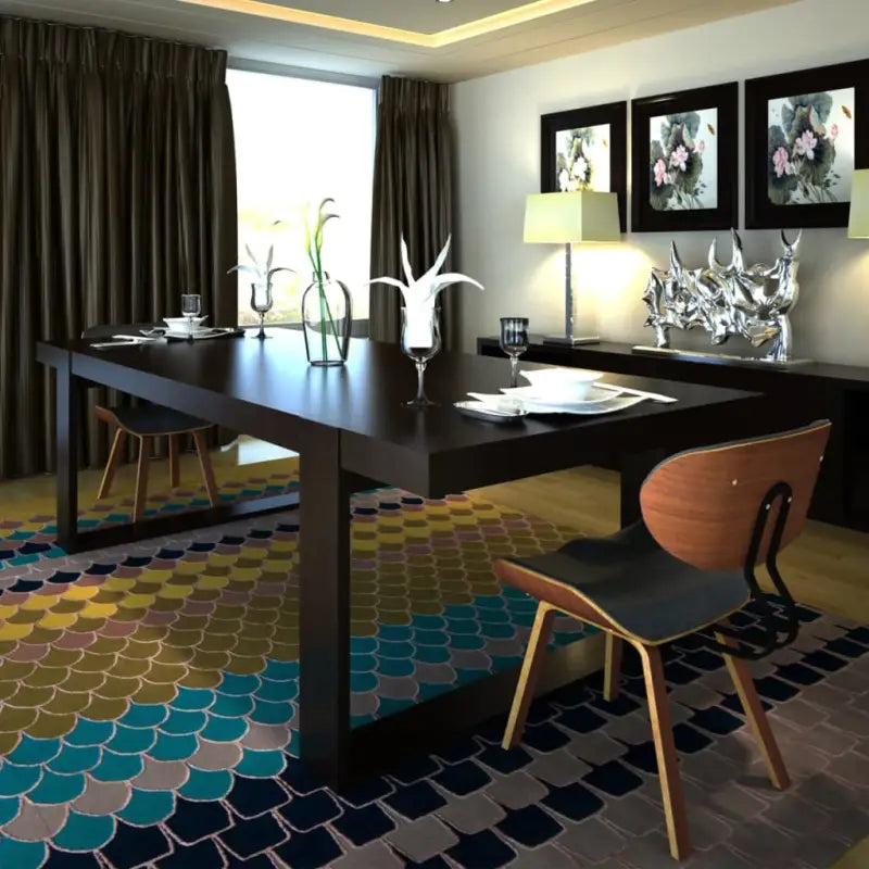 Set van 2 eetkamerstoelen met gebogen hout voor elke ruimte levering bevat - Eetkamerstoelen