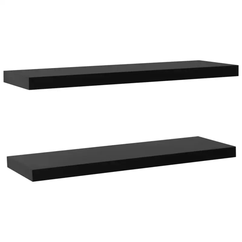 Set van twee wandplanken voor stijlvolle opbergruimte - 120 x 20 x 3.8 cm / 2 / 1 - Wandplanken