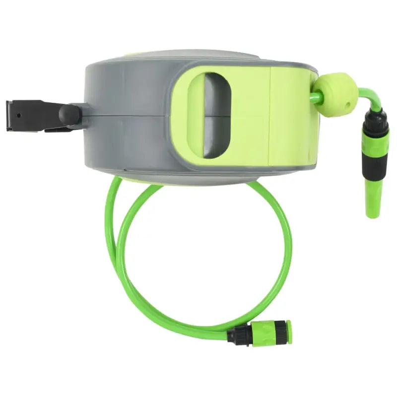 Slanghaspel met groene ring en BSP NPT aansluiting voor tuin en reiniging - Slanghaspels