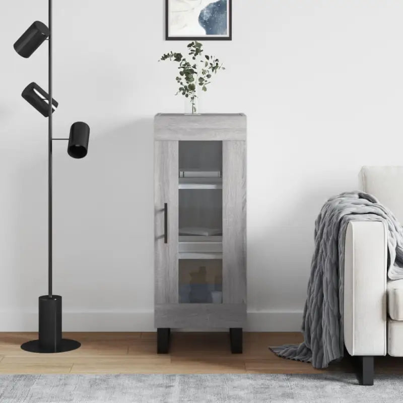 Sonoma Eiken Dressoir in Bewerkt Hout met Tijdloze Look - Grijs sonoma / 1 - Dressoirs & buffetkasten