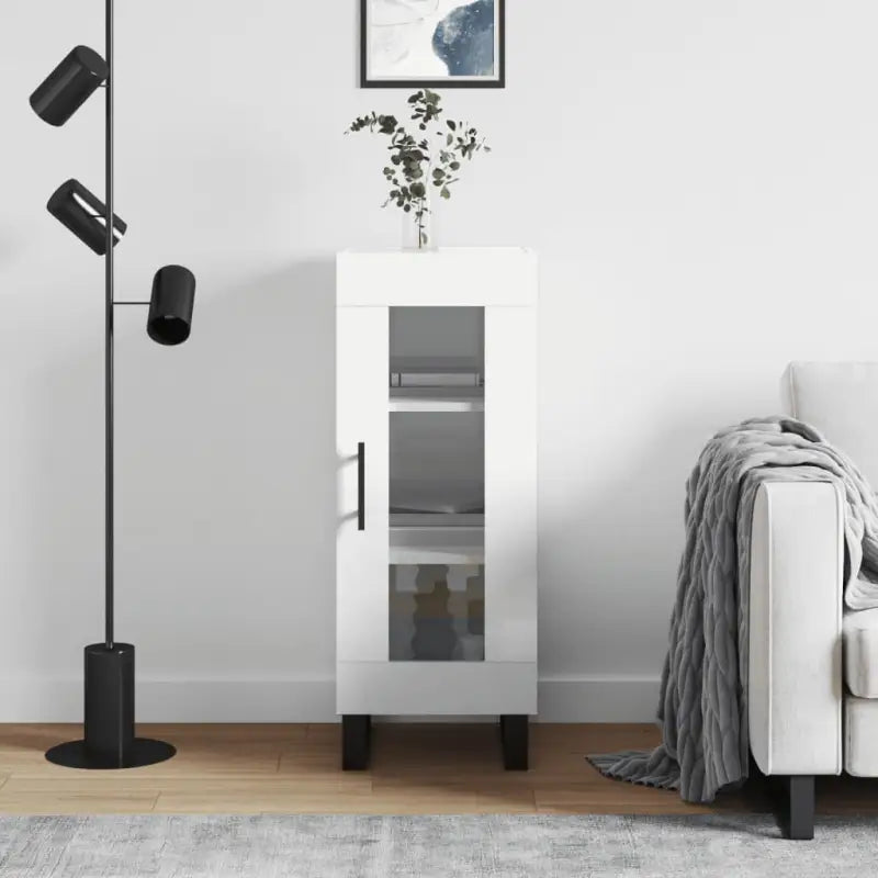 Sonoma Eiken Dressoir in Bewerkt Hout met Tijdloze Look - Hoogglans wit / 1 - Dressoirs & buffetkasten