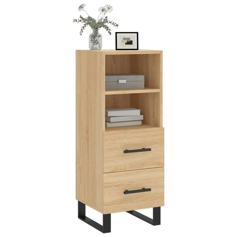 Sonoma eiken dressoir met metalen poten en bewerkt hout - Dressoirs & buffetkasten