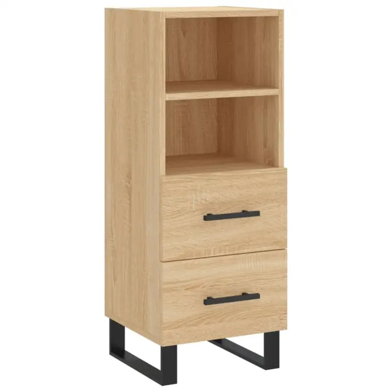 Sonoma eiken dressoir met metalen poten en bewerkt hout - Dressoirs & buffetkasten