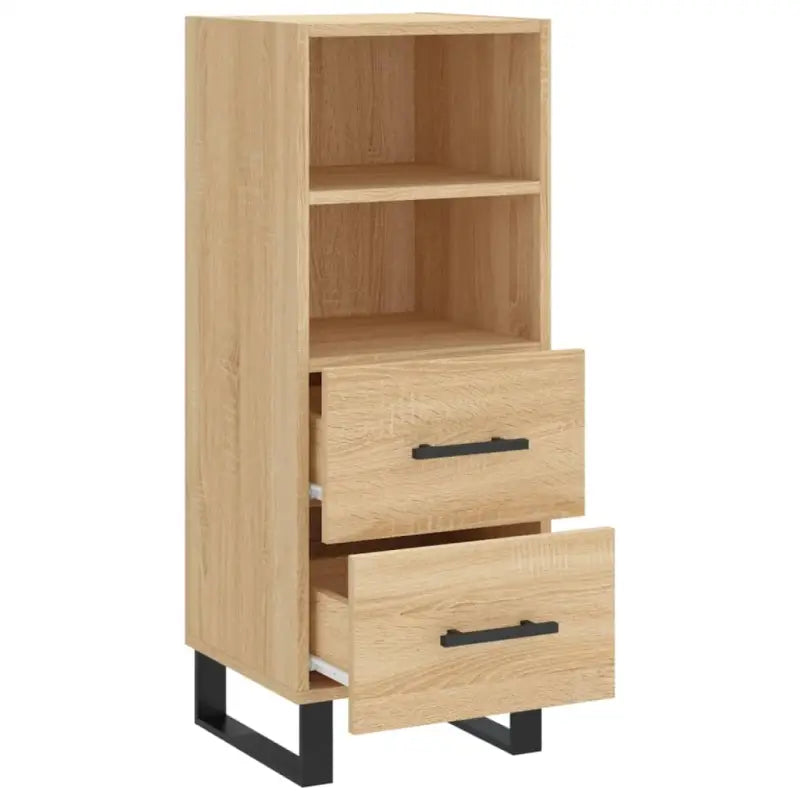 Sonoma eiken dressoir met metalen poten en bewerkt hout - Dressoirs & buffetkasten