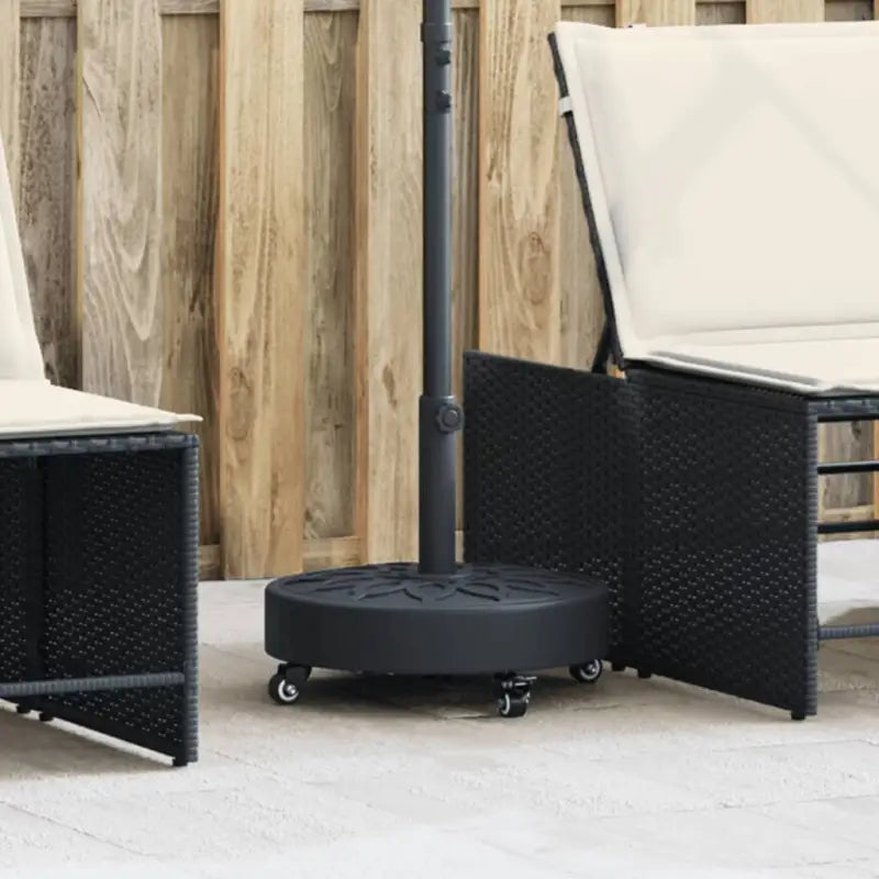 Stevige betongevulde parasolvoet met kunststof buitenkant - 1 / 27 kg - Parasolvoeten