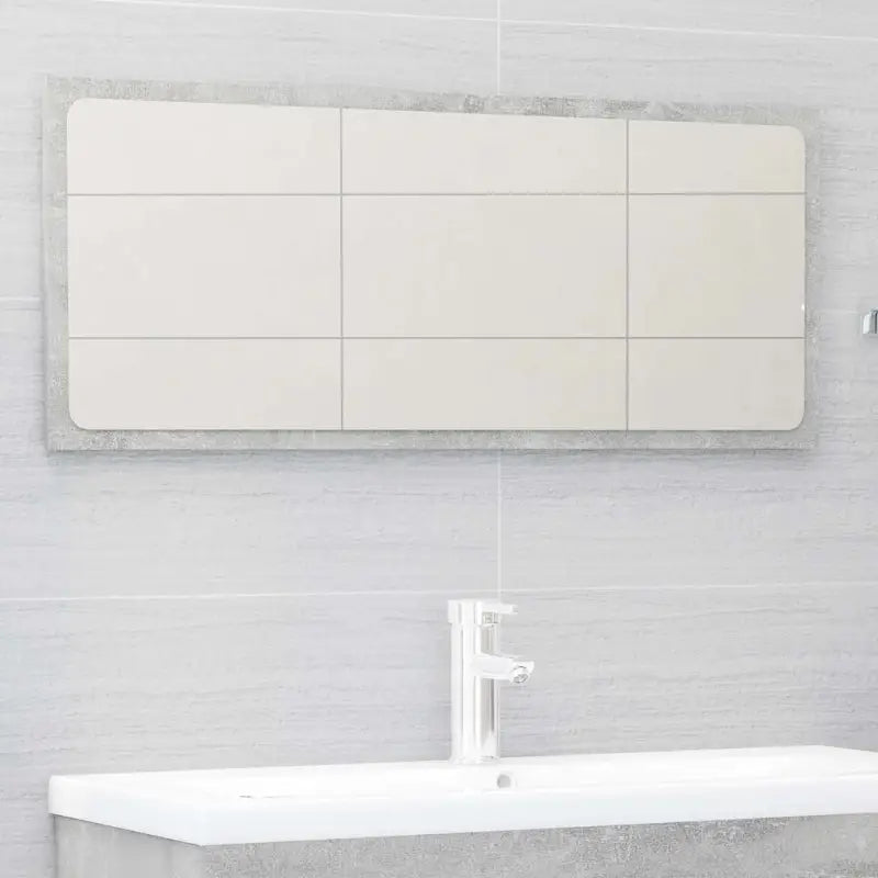 Stijlvol badkamermeubelset met strakke lijnen en extra opbergruimte - Betongrijs - Badkamermeubelsets