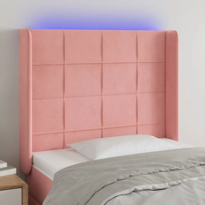 Stijlvol LED Hoofdbord voor een Modern Slaapkamer Accessoire - Roze / 103 x 16 x 118/128 cm / 1 - Hoofdborden