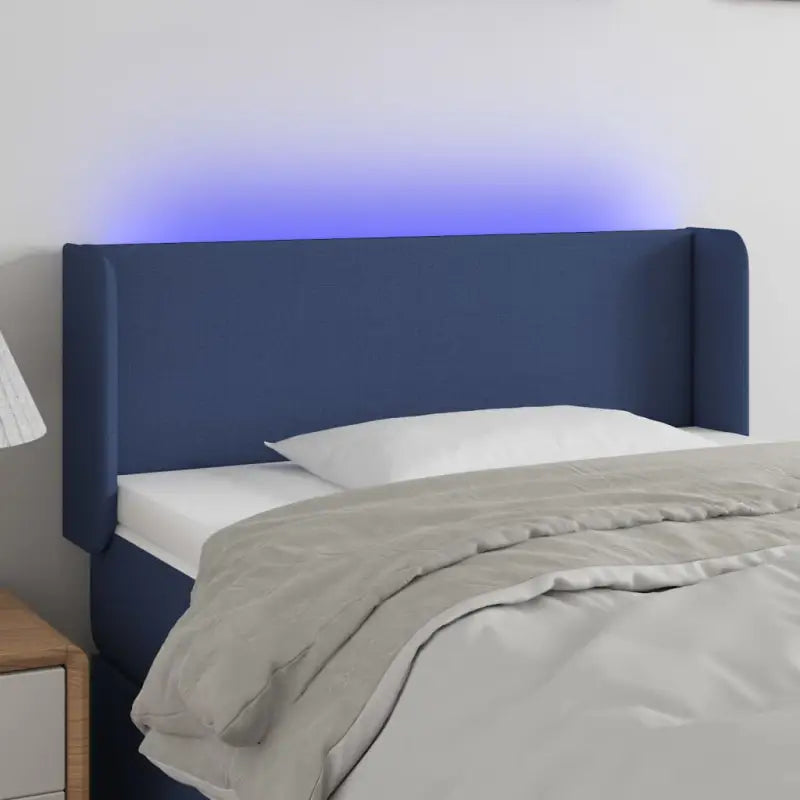 Stijlvol LED Hoofdbord voor een Moderne Slaapkamer - Blauw / 93 x 16 x 78/88 cm / 1 - Hoofdborden en voetborden