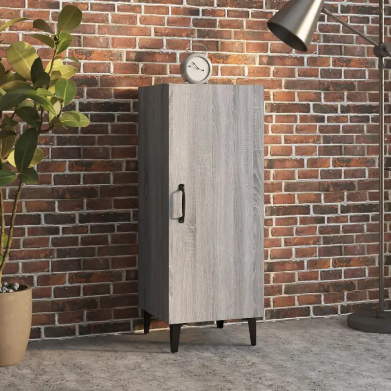 Stijlvolle dressoir met bewerkt hout voor praktische opslag - Grijs sonoma / 1 - Dressoirs & buffetkasten