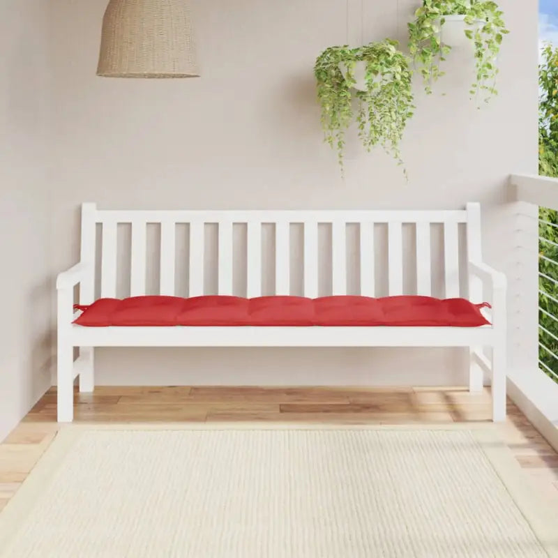Stoelkussens met frisse uitstraling en duurzame oxford stof - Rood / 180 x 50 x 7 cm / 1 - Stoelkussens