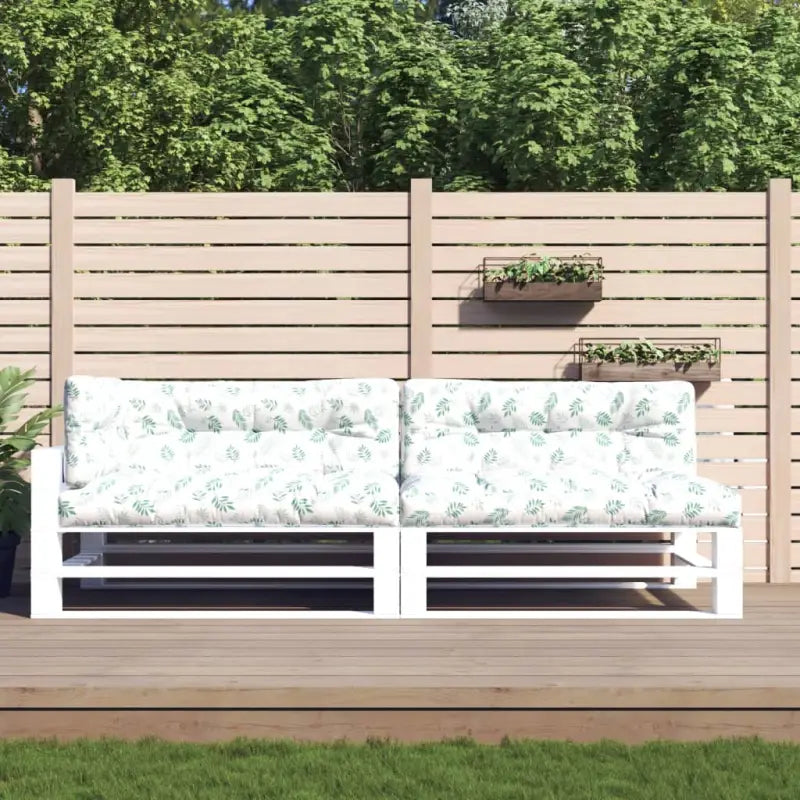 Stoelkussens voor een frisse uitstraling en behoud van de oorspronkelijke vorm - Wit en groen / 5 - Stoelkussens