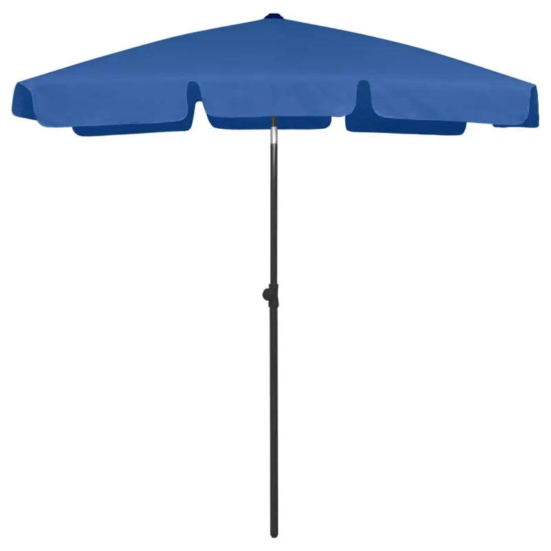 Strandparasol met UV-bescherming en stevig supportdoek - azuurblauw / 180 x 120 cm / 1 - Parasols en zonneschermen