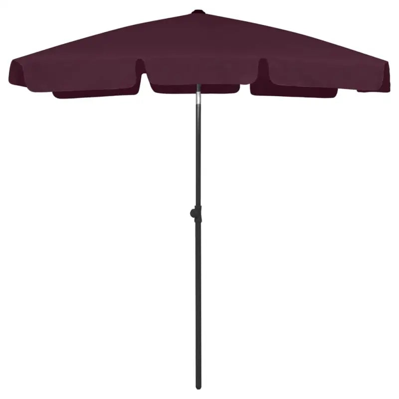 Strandparasol met UV-bescherming en stevig supportdoek - Bordeauxrood / 180 x 120 cm / 1 - Parasols en zonneschermen