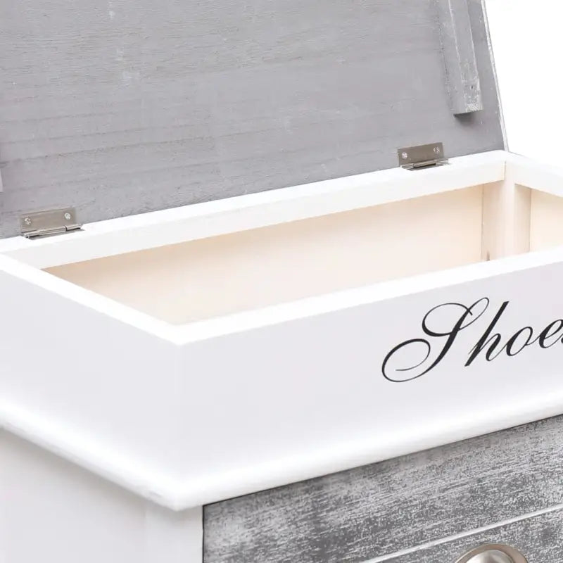 Tijdloze schoenenkast voor een georganiseerde en warme ruimte - Grijs en wit / 1 - Schoenenrekken