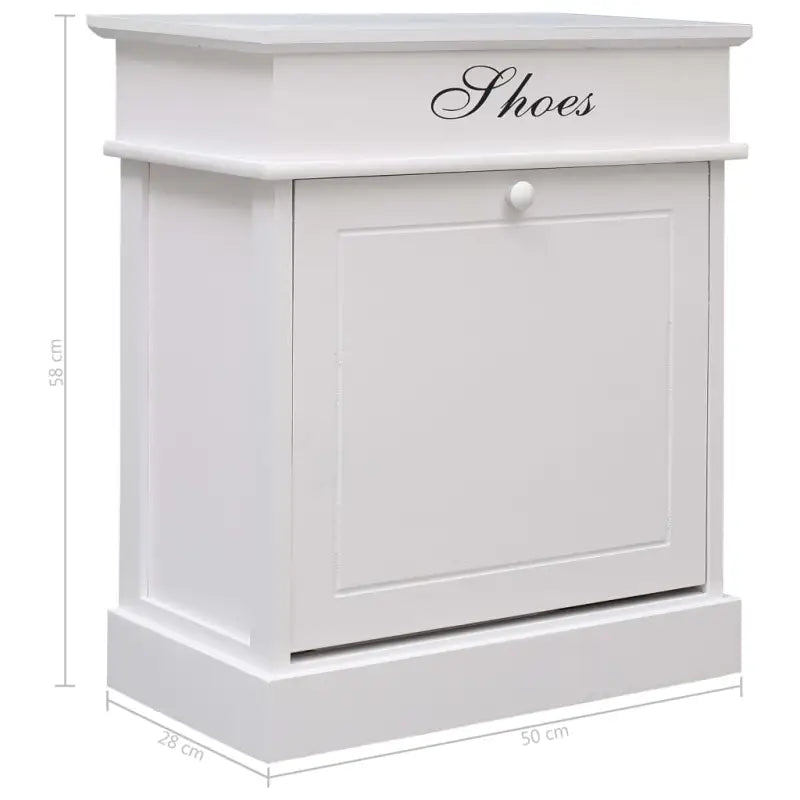 Tijdloze schoenenkast voor je slaapkamer of gang - Wit / 1 - Schoenenrekken
