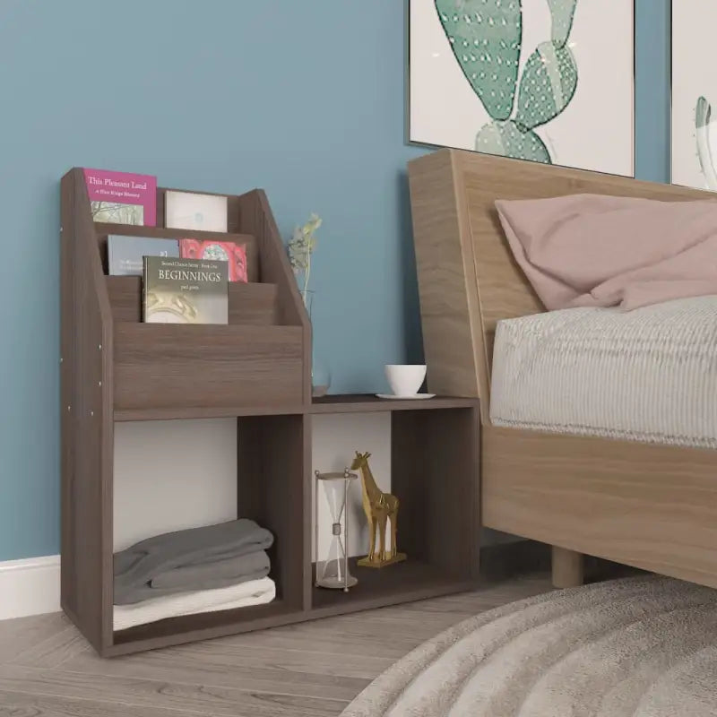 Tijdschriftenrek voor kinderen van bewerkt hout elegant en stevig - Tijdschriftenrekken