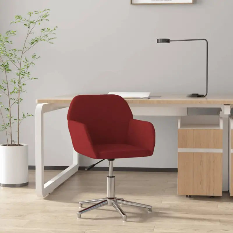 Trendy bureaustoel met elegant design en comfort - Wijnrood / 1 - Bureaustoelen