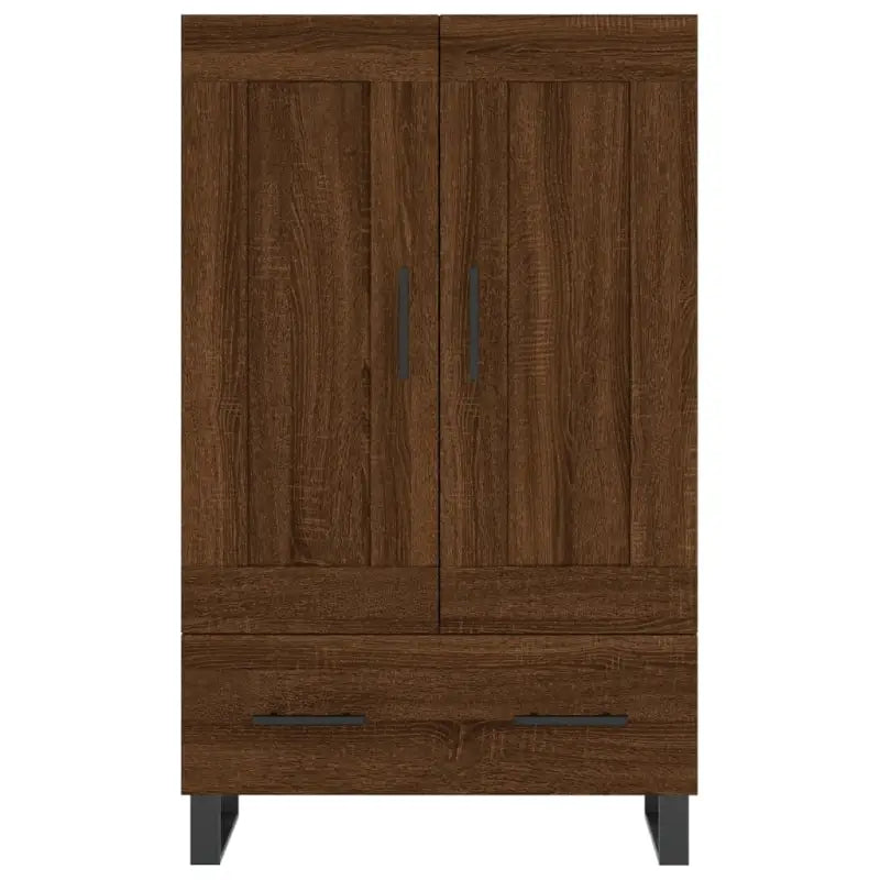 Trendy hoge kast van bewerkt hout met duurzame charme - Dressoirs & buffetkasten