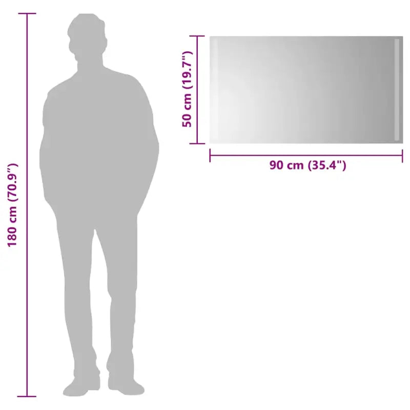 Trendy LED Badkamerspiegel met IP65-klasse Waterdicht Design - Spiegels