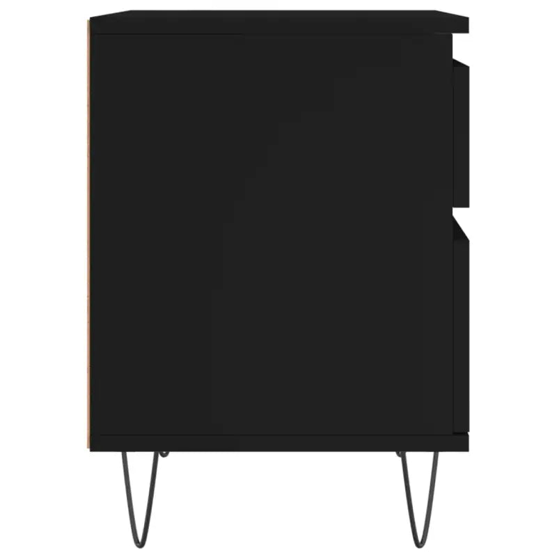 Trendy nachtkastjes van bewerkt hout met metalen poten en strak ontwerp - Nachtkastjes